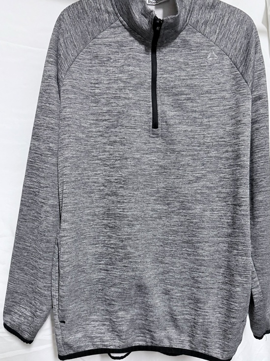 Reebok Other - Reebok Heathered Gray Quarter-Zip Pullover